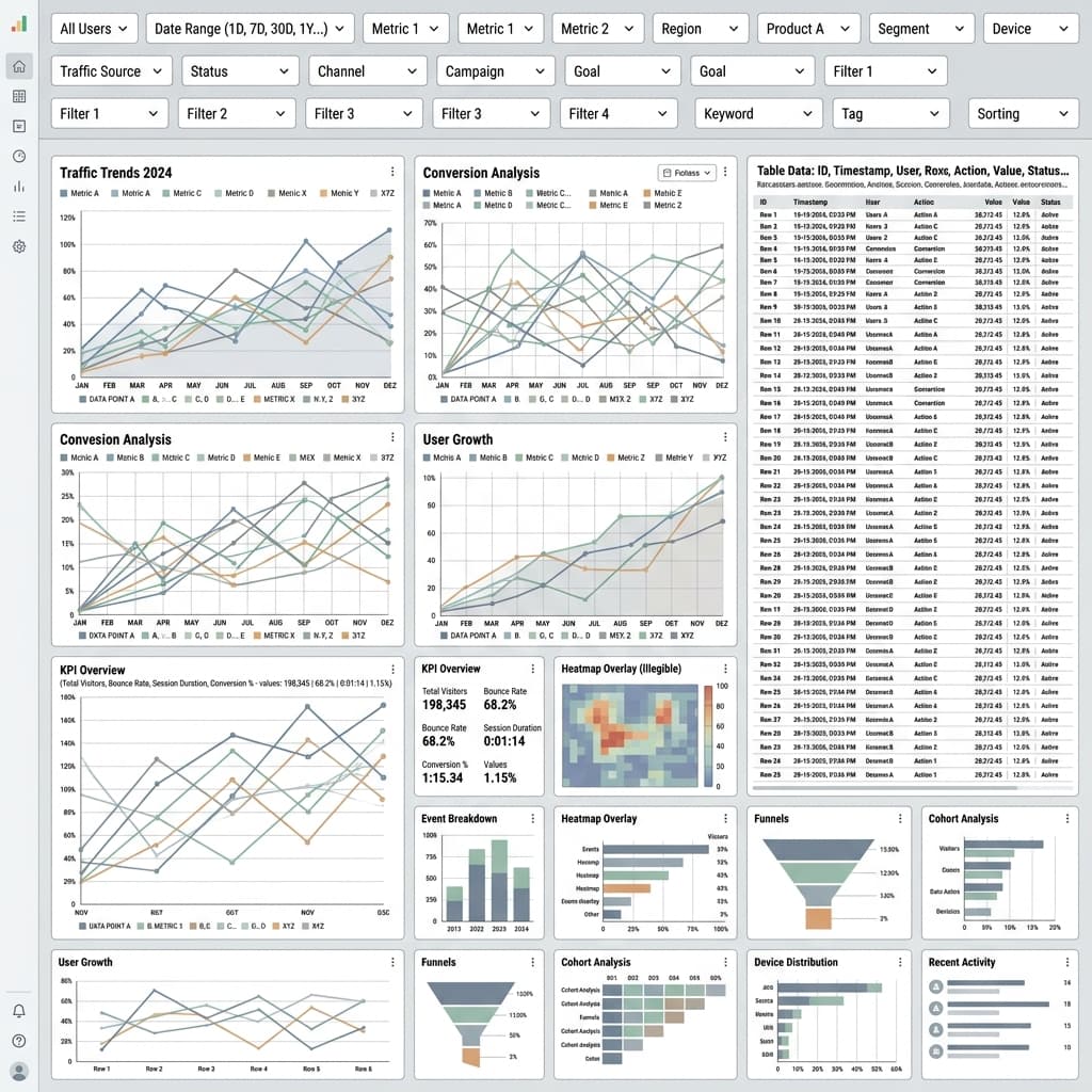 The old way: complex dashboard